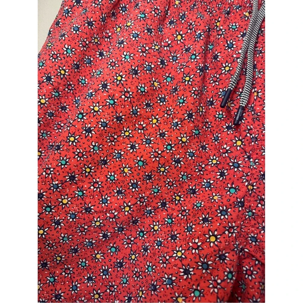 Reyn Spooner Floral Sun All Over Print Red Swim Trunks
